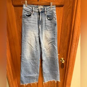 L.T.J -Letter to Juliet - light blue high rise wide leg ankle length stretch